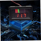 Battery Charge Level Indicator Universal Car Battery Capacity Meter Tester Checker 12V-60V Red Car Tester Motorcycle Checker Capacity Meter