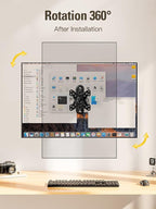 Mounting Dream UL Listed Full Motion Monitor Wall Mount TV Bracket for 10-26 Inch LED, LCD Flat Screen TVs and Monitors, TV Mount with Swivel Articulating Arm, Up to VESA 100x100mm and 33LBS MD2463