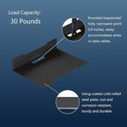 PzewMo Floating Metal Wall Mount Shelf,Shelf for Projector,TV Cable Box,Router,Speaker,Sound Bar,Camera,Gaming,Decor Display (1, Medium)