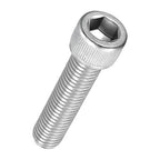 Kozelo 5pcs Socket Head Cap Screws - [M12-1.75 x 50mm] 304 Stainless Steel Allen Socket Drive for Electrical Motor 3D Printing Fan Engine Replacement Use, Silver