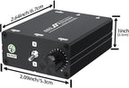 3.5mm Stereo Audio Switcher (2 in 2 Output / 2 in 2 Output) with 3.5mm Audio Cable, 2 Ports AUX Audio Speaker Selector for PC Mobile Laptop Headphones