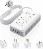 Mapambo 2000W Voltage Converter US to Europe, 7 in 1 Converter for European Travel for Hair Dryer, Kettles, Coffee Makers and etc. 220v to 110v Converter for International Travels