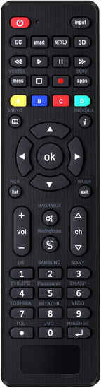 Universal TV Remote for Samsung, TCL, Philips, Vizio, Sharp, Sony, Panasonic, Sanyo, Insignia, Toshiba and Other Brands LCD LED 3D HDTV Smart TV Remote Control