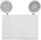 TANLUX New York City Approved Emergency Light, Emergency Lights with Battery Backup, White Steel Housing, AC 120/277V, Two Heads