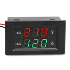 DROK Volt Amp Meter 2pcs, AC 500V 200A Digital Voltmeter Ammeter Panel, 0.39 Inches LED 2in1 Multimeter, 2-Wire Voltage Amperage Tester Gauge with Current Transformer