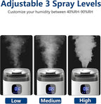 Akeshan Large Humidifier for Bedroom, 9L/2.5Gal Ultrasonic Cool Mist, Easy Clean with 350ML/H Large Mist Speed, Remote control, Quiet Tower, Suitable for Kids Room Plant Yoga