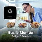tempCube WiFi Temperature & Humidity Sensor | Connects 2.4 GHz – Real-Time 24/7 Monitoring | No Subscription | Data Logger | Unlimited Text/Email Alerts | Ideal for Freezer, Medical & Food Storage