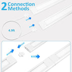 maylit Under Cabinet Lighting Plug in, 4 Pcs 14 Inch Linkable Ultra Bright LED Light Bars, Renter Friendly Lamp, Wired Indoor Lights for Kitchen Cabinet, Counter, Workbench, Desk, Shelf, Cool White