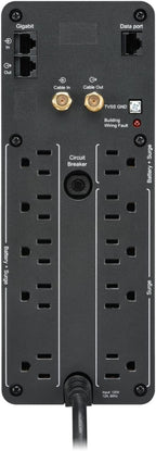 APC UPS Back-UPS Pro, 1000VA Sinewave UPS Battery Backup & Surge Protector, LCD, AVR, BR1000MS