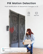 ieGeek 2K Wireless Doorbell Camera No Subscription with 145° Adjustable Angle Mount, Smart Video Doorbell with Chime, Motion Detection, 2-Way Talk Voice Changer, Works with Alexa, Only 2.4Ghz WiFi