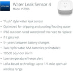 YoLink Smart Home Starter Kit: SpeakerHub & Water Leak Sensor 4 with 105dB Audio Alarm 2-Pack, SMS/Text, Email & Push Notifications, Freeze Warning, LoRa Up to 1/4 Mile Open-Air Range, w/Alexa, IFTTT