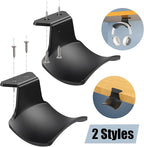 SIROLISA 2-Pack Never Fall Headphone Hooks Hanger Wall Mount, Headset Holder Stand for Universal Gaming Headset Airpods Max Sony Bose Beats, Strong Adhesive by Screws
