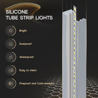 VOEWT LED Strip Lights Yellow 32.8ft 110-120V Neon Rope Lights,Flexible Silicone Outdoor Waterproof Neon Strip Lights for Bedroom,Mirror,Kitchen Cabinet, Living Room,Halloween Decor