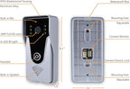 AMOCAM Wireless Video Doorbell Intercom with Monitor System, WiFi Video Intercom 1080P HD Metal Camera, 7 Inch Monitor with 32G Card Record, Tuya APP, 2-Way Audio, Unlock for Home Security System