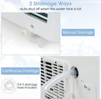 COSTWAY Portable Air Conditioner, 8000 BTU 3-in-1 Personal AC Unit with Built-in Dehumidifier, Fan Mode, Sleep Mode, 24H Timer, Remote Control, Cools up to 250 Sq. Ft for Bedroom