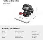 SMALLRIG Field Monitor Mount with NATO Clamp, Camera Monitor Holder for 5” and 7” Monitor, Swivel and Tilt Adjustable - 2906B