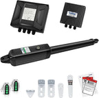 TOPENS A5131 Single Swing Gate Opener Medium Duty Automatic Gate Motor for Single Swing Gates Up to 16ft, Electric Driveway Gate Operator AC Powered with Remote Control Kit Solar Compatible