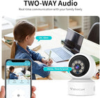 VSTARCAM Indoor Security Camera, Wireless Cameras for Home Security with Color Night Vision, 1080P HD, AI Motion Detection, 360° View Pan/Tilt, Two-Way Audio, Cloud Storage