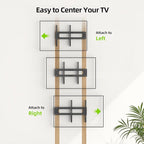 USX MOUNT Fixed TV Wall Mount for 65-120 inch Flat TVs up to 220 Lbs, Low Profile Wall Mount TV Bracket fits 16" 18" 24" 32" Stud Spacing, Max VESA 900x600mm for Most 65 75 85 86 90 98 100 120 inch