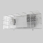 TANLUX LED Emergency Light with Wire Guard, Protective Coated Steel Wire Guard with Emergency Light