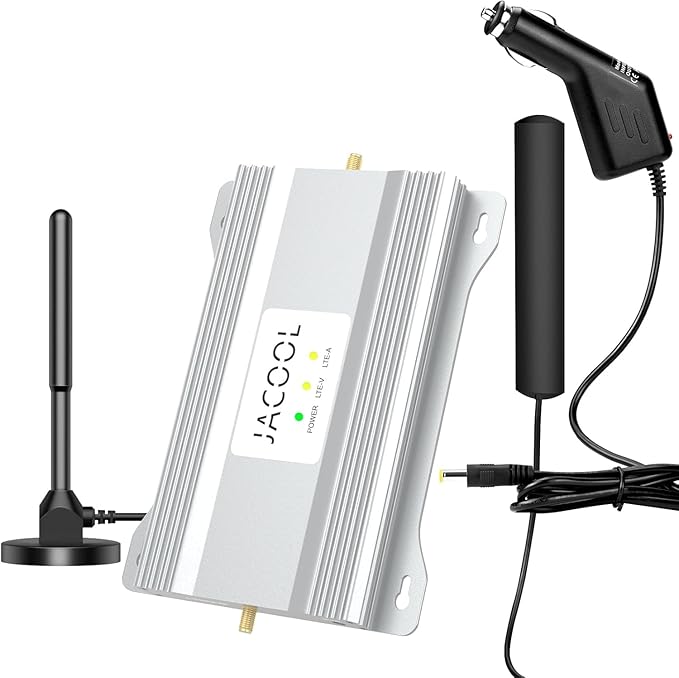 Cell Phone Signal Booster for Car, Truck & SUV – Boost 5G & 4G LTE Band 12/13/17 for Verizon, AT&T & T-Mobile, FCC Certified Mobile Cellular Repeater for Vehicles