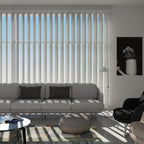 Blindify Motorized Vertical Blinds, Blackout Sliding Door Shades Vertical Shades Remote Control Customize, Dark Grey