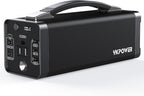 YKPOWER Portable Power Station 150W, 133.2 Wh/36000mAh Fast Charging, Portable Power Bank with 5 Outputs, AC Outlets, LED Light for Backup Home Outdoor Emergency Travel Camping RV