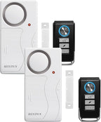 HENDUN Upgraded Door Alarm for Home Security,Pool Alarm for Kids Safety, House Security Sensor,Door Chime with Delay,Wireless Doorbell Ring When Opened (2 Pack)
