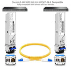 OPSTRAN 1000BASE-LX/LH SFP Optical Transceiver Module Compatible with Cisco GLC-LH-SMD GLC-LH-SM SFP-GE-L 1G SFP 1310nm 20km DDM Duplex LC SMF 4 Pack