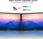 SKitphrati 15.6 Inch Small PC Monitor, FHD VA 1080P Desktop Display with 1920x1080 99% sRGB HDMI VGA Ports, VESA Mounting, LED Monitor for PC, Laptop and Computer, Black