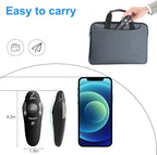 (4 Units) Wireless Presentation Clicker for PowerPoint, Wireless Presenter Remote with Laser Pointer Slide Clickers for Mac/Windows/Linux, Computer/Laptop, Google Slide/PPT/Keynote
