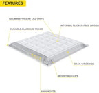 NUWATT 4 Pack, 2x2 FT LED Ceiling Panel, 40W, 3000K, 4400 Lumens, 120-277V, 0-10V Dimmable, Flat Backlit Fixture, Flush or Drop Ceiling Light, Dust Proof IP Rated, ETL Listed