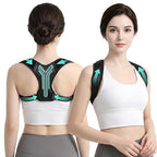 Anatomical Y-Shape Upper Back Brace Posture Corrector For Women,Superior Fabric Back Straightener Posture Corrector Brace，Invisible Confidence & Maximum Breathability,Office Essential