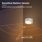 ZISUYU Motion Sensor Light Indoor Led Night Light Stick on Nightlight Battery Operated Lights for Hallway Stair Bathroom Closet Bedroom (Patent Applied)