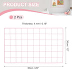 PATIKIL 12"x20" Wire Grid Panel, 2 Pack Board Photo Pictures Memo Display Grid Panels Hanging Organizer Wall Decorative Panel for Home Office Wedding, Pink