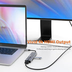 ikling USB c Hub, 6-in-1 with 4K HDMI, 60W PD, 2 USB-A Data Ports and SD/TF Card Reader, USB C Hub Multiport Adapter for MacBook Pro/Air, iPad Pro, iMac, Surface, Thinkpad, Galaxy, and More
