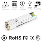 OPSTRAN 1000BASE-T SFP RJ45 Copper Transceiver Module Compatible with Arista SFP-1G-T 100m Cat5e/6 4 Pack