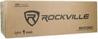 Rockville RHT28C 28" 2-Tone Bookshelf Speaker Stands Surround Sound Home Theater