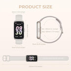 TIFOZEN Health Fitness Tracker Smart Watch with 24/7 Heart Rate, Blood Oxygen, Sleep Tracker, Pedometer, 3 Colorful Bands & 3ATM Waterproof Activity Tracker with Step Calorie Counter, Starlight