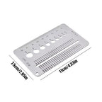 High-Precision Crack Width Gauge, Stainless Steel Precision Scale Home Inspection Crack Measuring Tool for Wall Inspection, Construction Monitoring, Home Maintenance