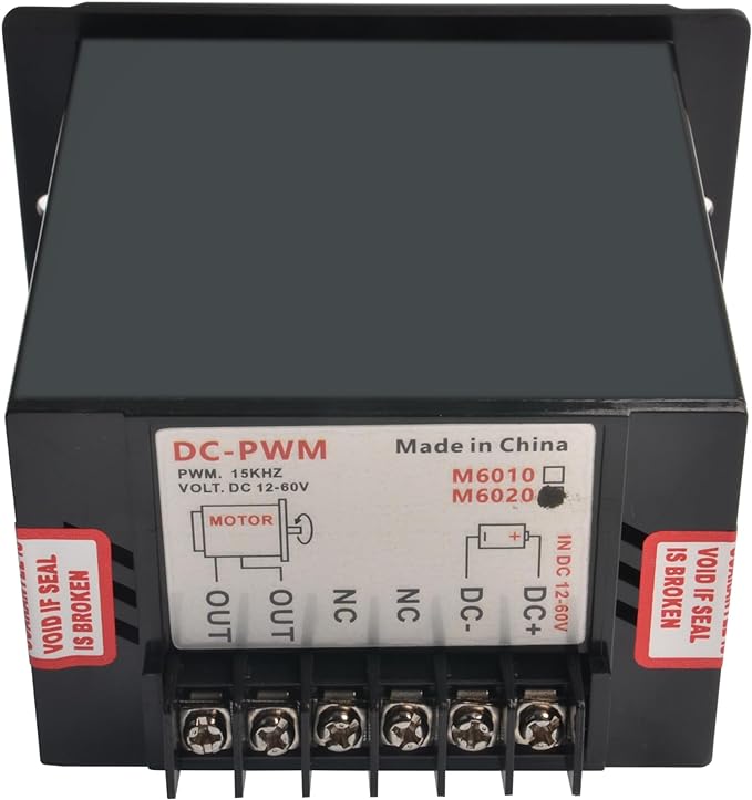 matell DC 12-60V 20A PWM Brush Motor Speeds Controller,Motor Forward&Reverse Change(M6020 Model)