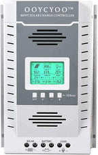 OOYCYOO MPPT Charge Controller 80 amp 12V/24V Auto, 80A Solar Panel Charge Regulator with Blacklight LCD Display Max 100V for Lead-Acid Sealed Gel AGM Flooded Lithium Battery