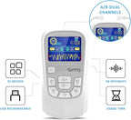 OSITO TENS Unit Muscle Stimulator (FSA or HSA Eligible) Rechargeable Electronic Pulse Massager with 4 Reusable Pads - Pain Relief Therapy Machine with Dual Channel 25 Modes