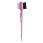 Style Factor EDGE BOOSTER® Hammer Brush Rat Tail– Double-Sided Edge Control Brush & Comb with Boar Bristles – For Edges, Slick Backs, Baby Hair Styling, and Taming Flyaways