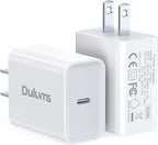 30W USB C Charger, 2 Pack Wall Fast Charger Block Power Adapter Charging Cube Compatible with iPhone 16/Pro/Pro Max/Plus/15/14/13/12, iPad Air, AirPods 4/3/2/Pro, Apple Watch 10/Ultra 2, Galaxy