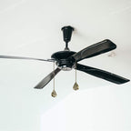 Patelai 4 Pieces Ceiling Fan Pull Chain Extender Ornament 12 Inch Ceiling Pull Chain Extension Classic Drop Shaped Pendant Beaded Ball Cord for Fan light lamp decorative with Connector(Bronze)