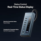 USB C Hub for Laptop, PULWTOP 7 in 1 10Gbps USB Adapter Support Data & Charging(Not Support Video), USB Hub 10Gbps Ports for iMac, MacBook Pro/Air, iPad, XPS, USB Hub Multiport Adapter