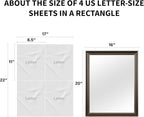 Retro Copper Effect Framed Wall Mirror, 16x20 Rectangle Mirror, Anti-desilvering Tempered Glass, Sustainable&Sturdy Frame, Anti-Rust, HD Reflection &3min Fast Setup for Bathroom Living Room