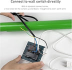 Motorized Shade Wall Switch for 4-Wire AC Tubular Motor - Switch Controller for Motorized Roller Blinds, Skylight Awning, Electric Shades