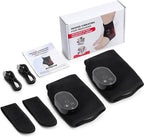 2-Pack Cordless Foot Massager for Neuropathy, Foot and Ankle Massager, Ankle Heating Pad with Massage, 6 Heat Levels & 3 Massage Modes with Timer (Black)